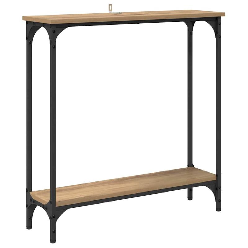 VidaXL Table console avec étagère Chêne artisanal 75 x 22,5 x 75 cm Modèle Aero Panorama Urban - 882194_0