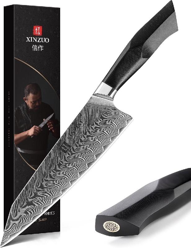 XinZuo - Couteau de Chef Damas - Série B32 Feng - multicolore multi-matériau B32-CS_0