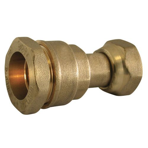 - Raccord droit Codital - avec écrou prisonnier F - Série 7000 - laiton CW617N - pour adduction d'eau potable et irrigation_0