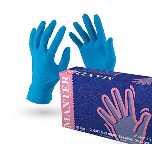 VENSALUD - Gants jetables en nitrile sans poussière - Boîte de 100 pièces, résistants et non stériles_0
