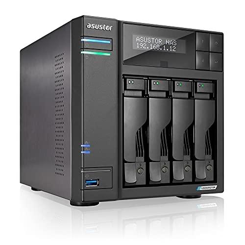 ASUSTOR AS6604T - Serveur de stockage NAS Ethernet/LAN Noir J4125 - HDD & SSD - 4 baies - 2,5/3,5'' - Intel Celeron J4125 - DDR4 4 Go_0
