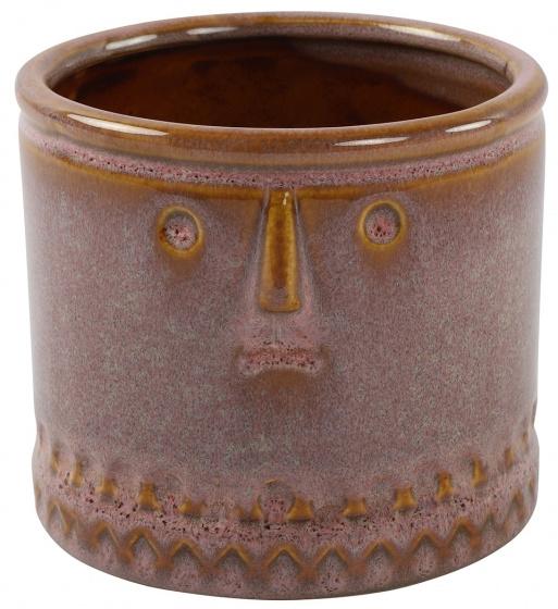 Countryfield Romana - Pot de fleurs en céramique violet 10,5 x 9,2 cm_0