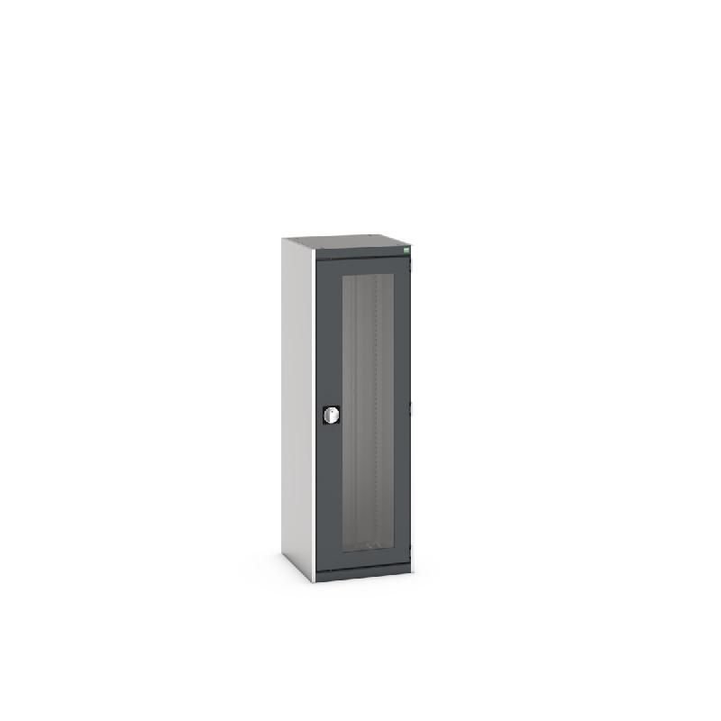 Armoire Cubio SMLFS-5516 - Portes transparentes - Châssis en acier renforcé - 525x525x1600mm_0