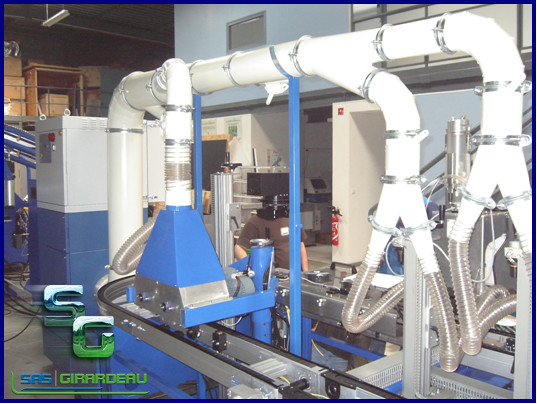 Aspiration et filtration des fumées laser - Unité centrale 2500 m3/h - 1.5 kW - Réseau et capotage sur mesure_0