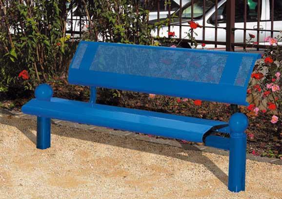Banc public en acier 