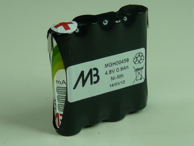 Batterie Nimh 4x AAA MB 4S1P ST1 - 4.8V 900mAh T2 - Marque NX_0