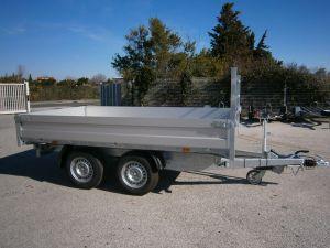 Benne tribenne PW3 - 330x180 cm - 3500 kg PTAC - électrique - 2 essieux - Debon (stock uniquement)_0