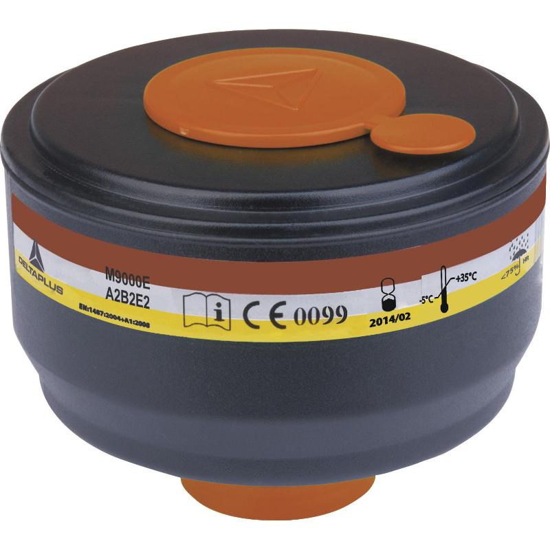 Boîte de 4 cartouches filtrantes à gaz A2B2E2 - M9000EABE2 - Compatibles masques complets M9200 et M9300_0