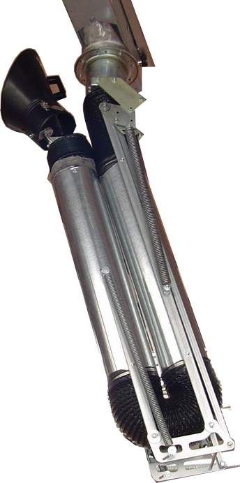 Bras métallique d'aspiration pour fumées de soudure - extracteur avec ventilateur centrifuge 1250m3/h - 380V tri - 0.75 Kw_0