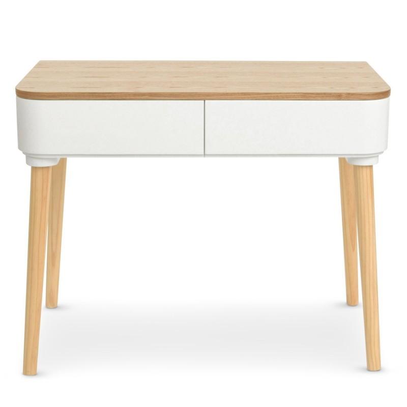 BUREAU SCANDINAVE ARVIKA 95CM BLANC - PARIS PRIX_0