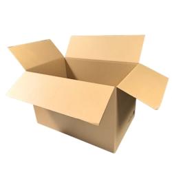 Caisse carton américaine 600 x 400 x 400 mm - marron en carton CBS644-M_0