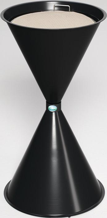 Cendrier sur pied D400xH730 mm gris anthracite tôle acier VAR_0