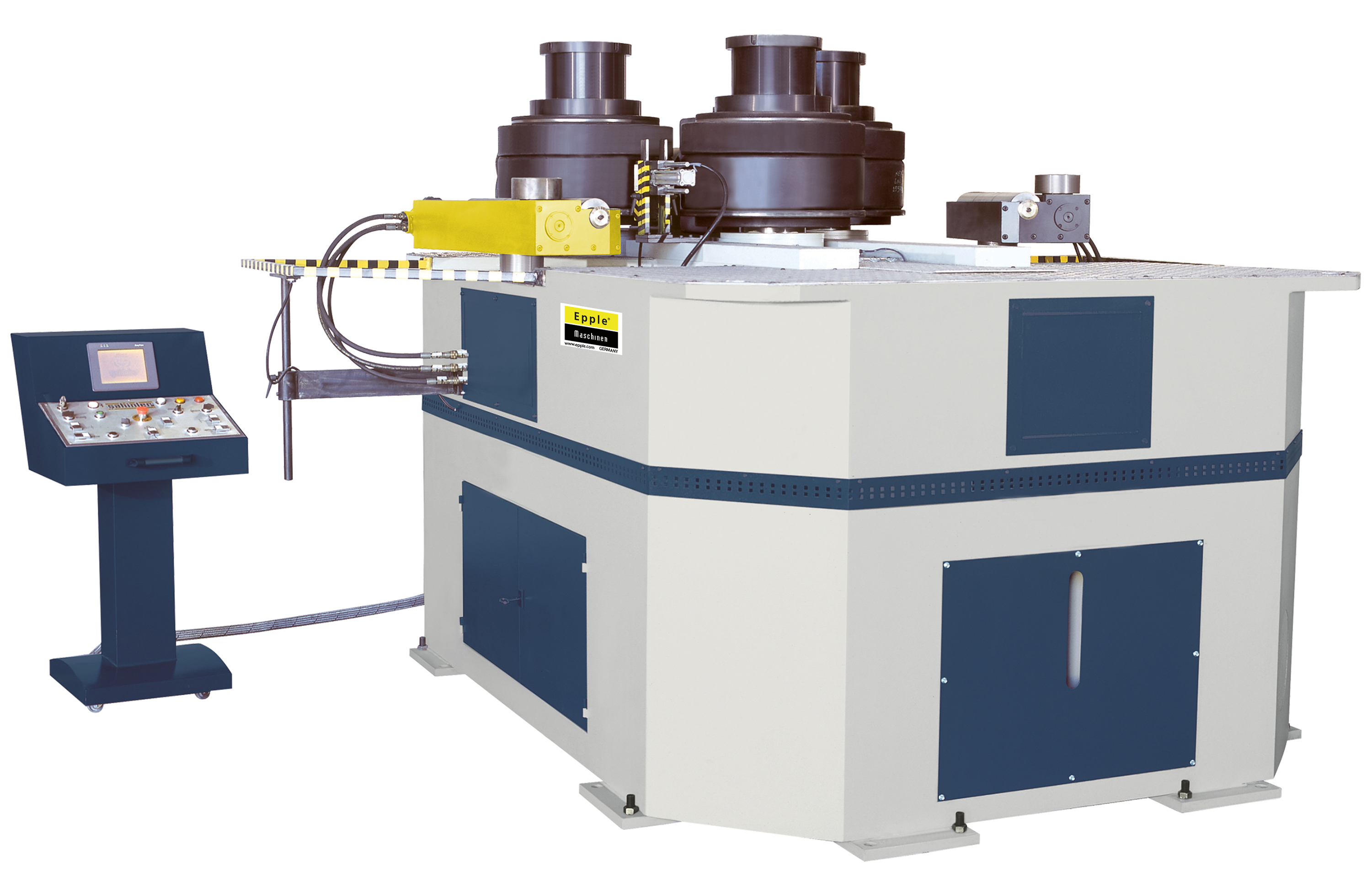 Cintreuse à galets hydraulique E-PW 200 H PREMIUM-LINE - 3 galets motorisés - cintrage horizontal - pupitre de commande déporté_0