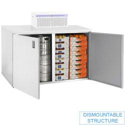 Coffre de stockage réfrigéré 1400 litres - 2 portes (sans groupe) - RBB/3+3_0