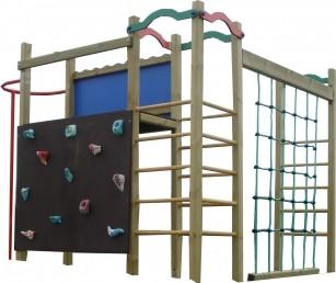 Dialo à grimper pour enfants de 3 à 12 ans - Structure en pin du Nord rouge de Finlande_0