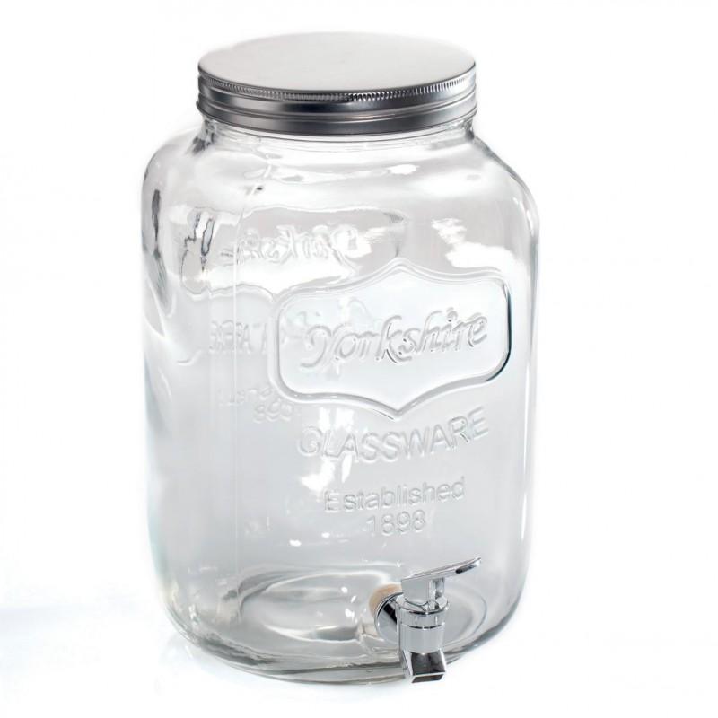 DISTRIBUTEUR DE BOISSON EN VERRE 4L TRANSPARENT - PARIS PRIX_0