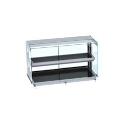 CombiSteel Vitrine de chaleur encastrable carrée en céramique - noir 4/1 - 7495.0335_0
