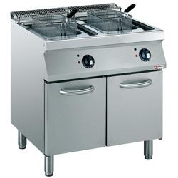 Friteuse électrique sur armoire - 2 cuves de 15 litres - E17/F30A8-N - 20 kW - 400V_0