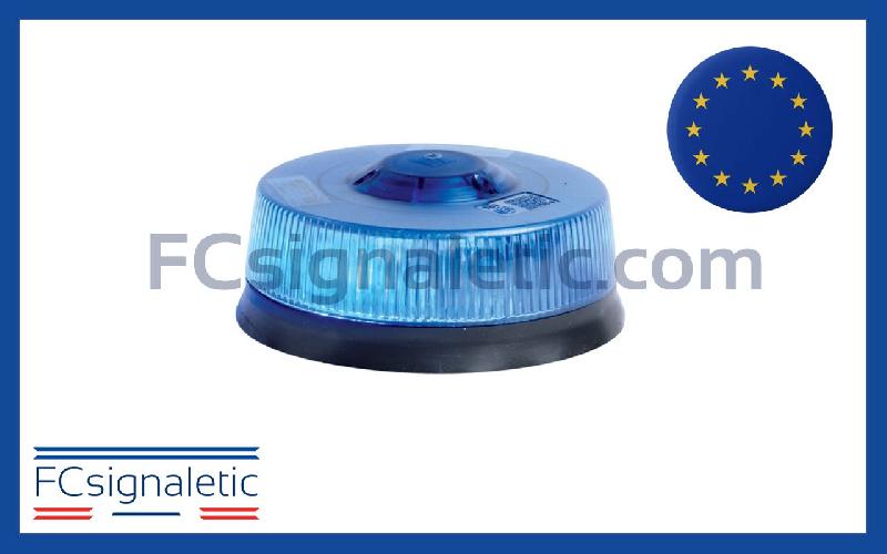 Gyrophare à LED LP400 - 15 LED Solaris - bleu montage permanent classe 1 SIRAC 2003016_0