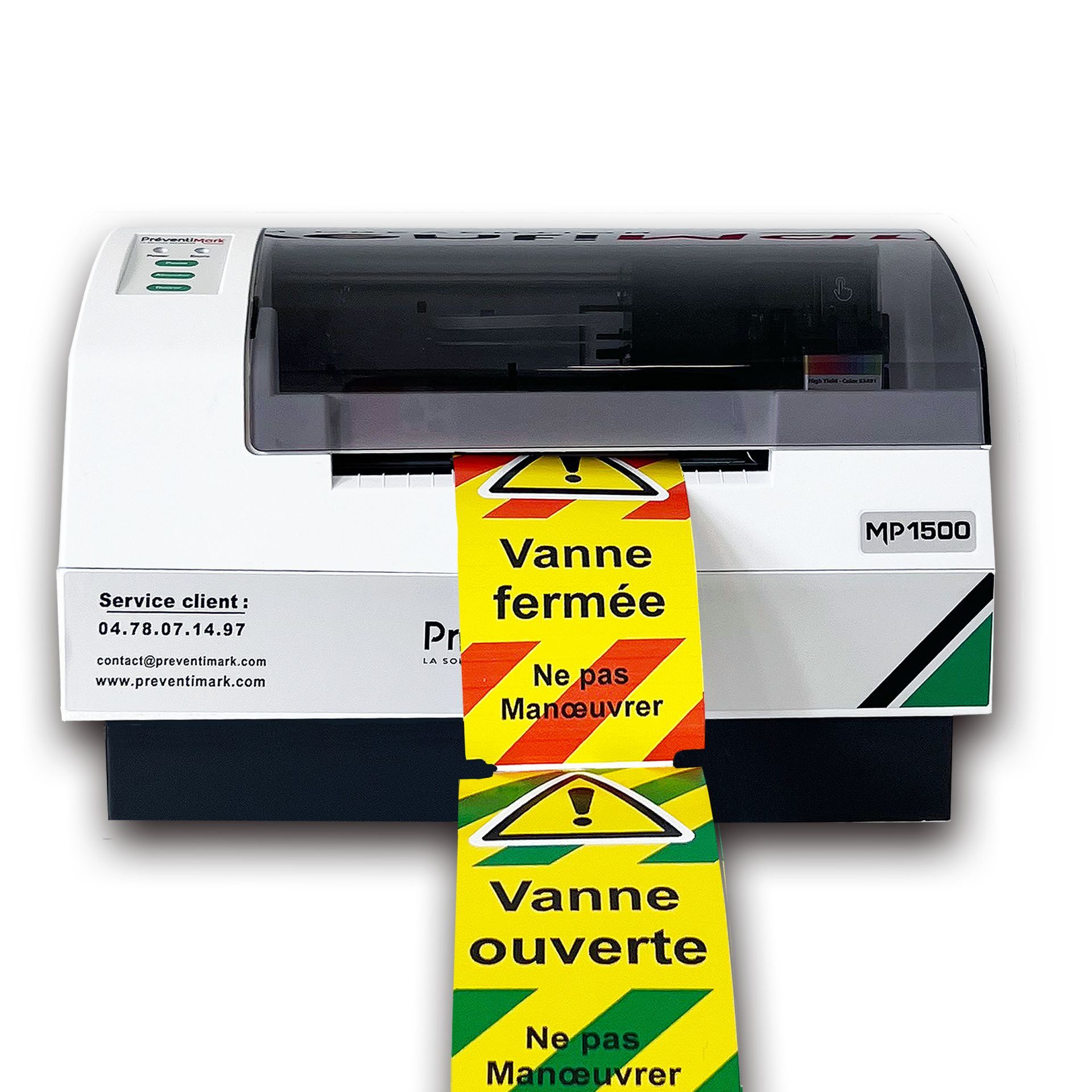 Imprimante d'étiquette signalétique multicolore compacte, légère - MP1500_0