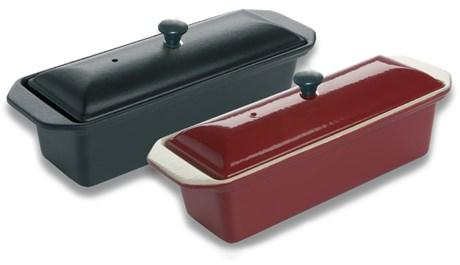 LE CHASSEUR - TERRINE FONTE ÉMAILLÉE NOIR AVEC COUVERCLE 320 MM 1,25L - 071072