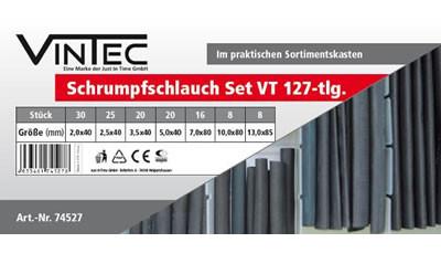 Manchons gaine thermo-rétractable 40 à 85 mm coffret 127 pces vintec_0
