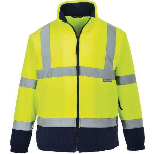 VESTE POLAIRE HAUTE VISIBILITÉ BICOLORE F301 BLEU/JAUNE S - PORTWEST