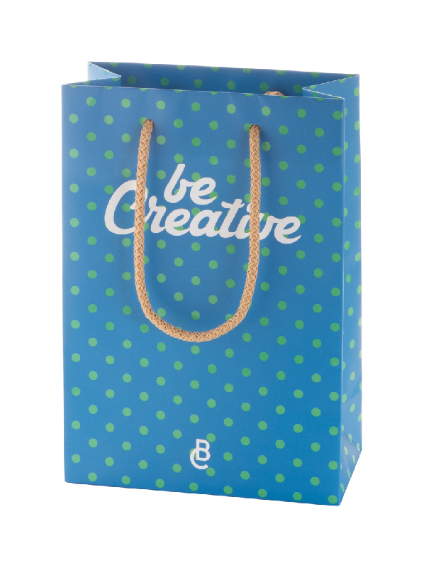 Sac publicitaire en papier sur mesure - poignées en polypropylène - impression offset multicolore_0