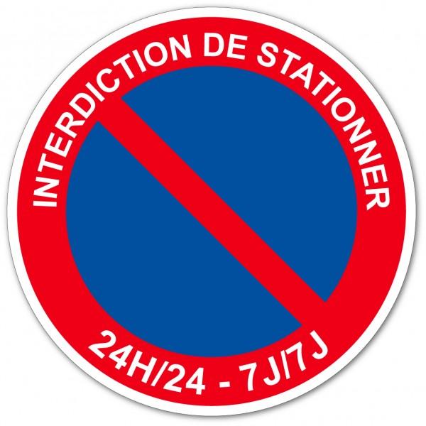 Etiquette adhésive interdiction de stationner dissuasif : Promociel