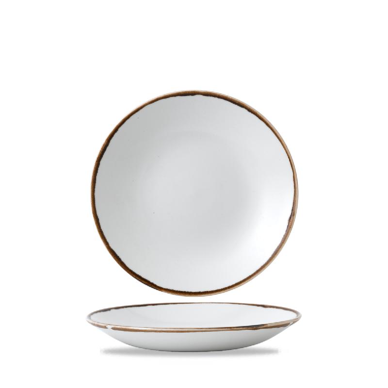ASSIETTE CREUSE ROND BLANC PORCELAINE Ø 25,6 CM HARVEST DUDSON