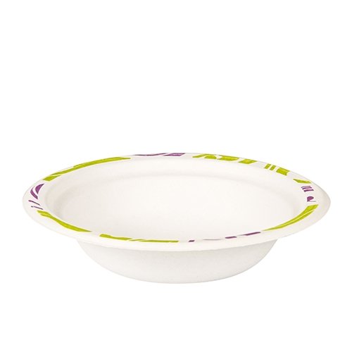 50 BOLS PAPSTAR, RONDS, PÂTE DE BOIS, 400 ML, Ø 18 CM X HAUTEUR : 4 CM, BLANC, « FLAVOUR »