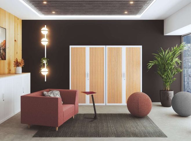 Armoire de rangement à rideaux métalliques - monobloc métallique avec rideaux PVC M1, 7 hauteurs et 4 largeurs disponibles_0
