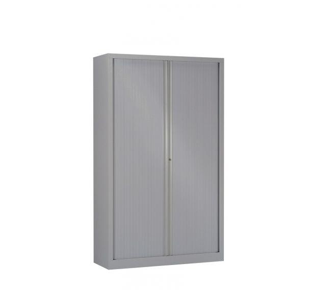ARMOIRE MÉTAL À RIDEAUX 120 X 198 CM À MONTER COLORIS GRIS - MANUTAN COLLECTIVITÉS