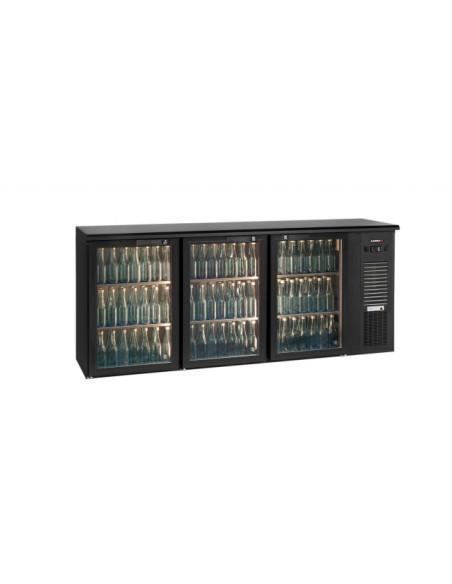 Arrière-bar Gamko 3 portes vitrées - Référence E3/222GMU84 - 520 litres - Thermostat digital +2°C à +18°C - Éclairage LED_0
