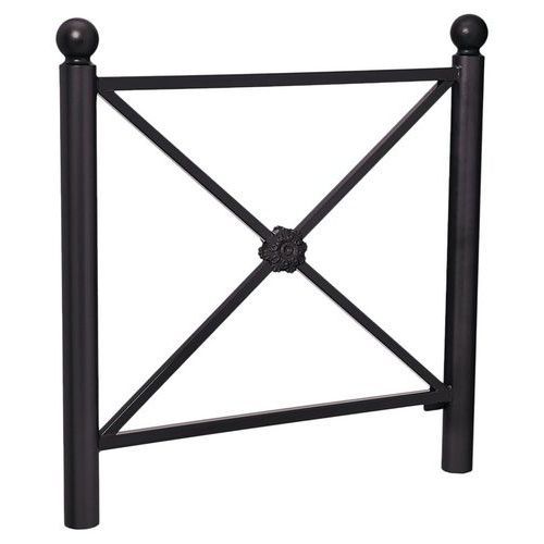 BARRIÈRE PROVINCE ROSACE 1.07 M BOULE - ZINC NOIR 9005 - PROCITY