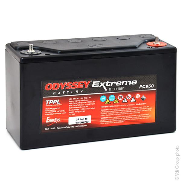 BATTERIE DÉMARRAGE HAUTE PERFORMANCE ODYSSEY EXTREME PC950 12V 32AH M6-V_0