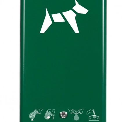 Borne hygiène canine - acier poudré anti-UV - antivandalisme - rouleau 200 sacs_0