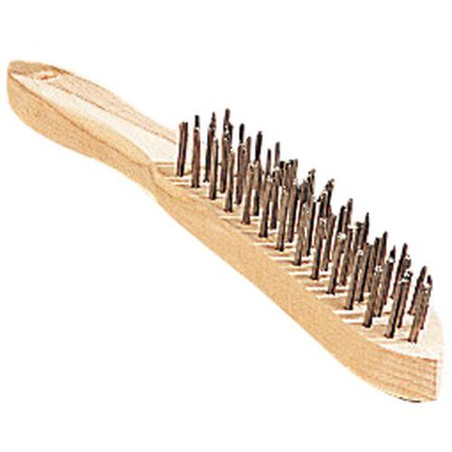 BROSSE A MANCHE ACIER ROND