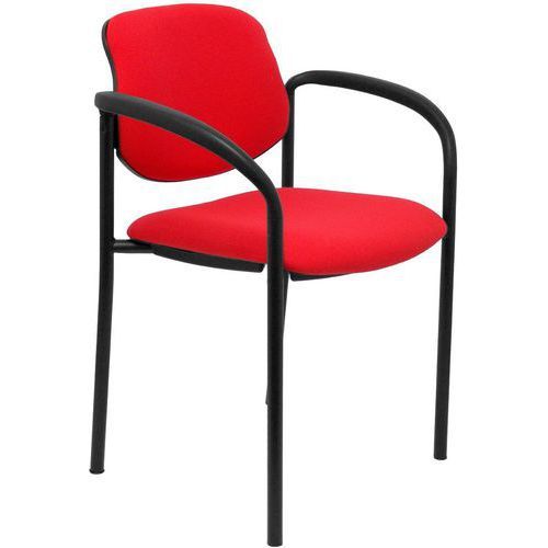 CHAISE VILLALGORDO AVEC ACCOUDOIRS FIXES - ROUGE - PIQUERAS Y CRESPO