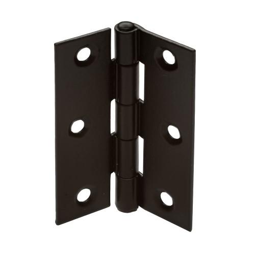 CHARNIÈRES RECTANGULAIRES EN ACIER NOIR POUR PORTE DE MEUBLE - PAR 20 - 50X30 INTERGES