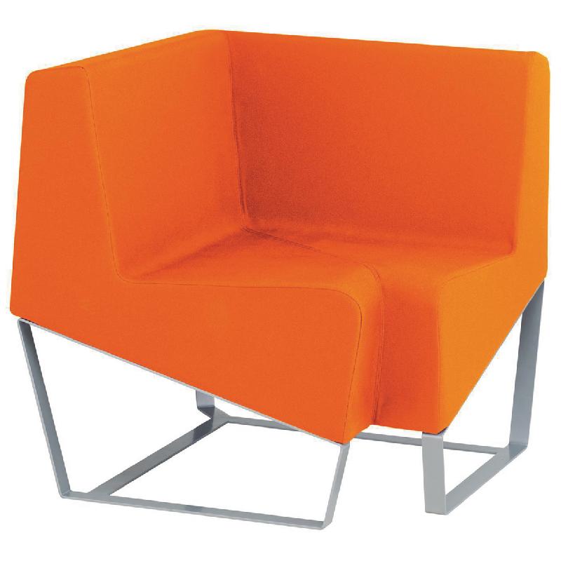 CHAUFFEUSE D\'ANGLE FACETT PVC URBAN ORANGE - MANUTAN COLLECTIVITÉS