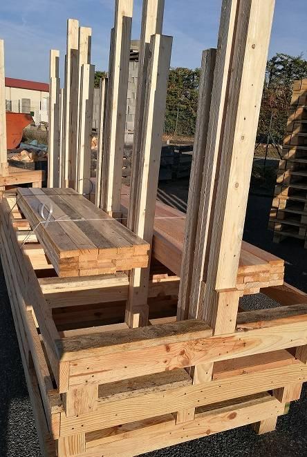 Chevalets bois sur mesure pour menuiserie - portes, fenêtres, volets roulants - Stockage vertical_0