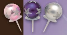 DÉCORATION DE BÀ»CHES DE NOËL TRIO DE BOULE SCINTILLANTES