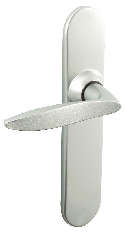 ENSEMBLE SUR PLAQUES TWIST PETIT MODEL CLÉ L FINITION CHROMÉ VELOURS - VACHETTE - 069127