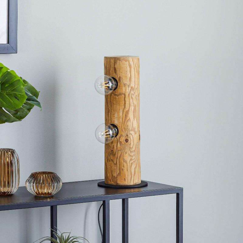 ENVOSTAR BEAM LAMPE DE TABLE 2 LAMPES, PIN CLAIR