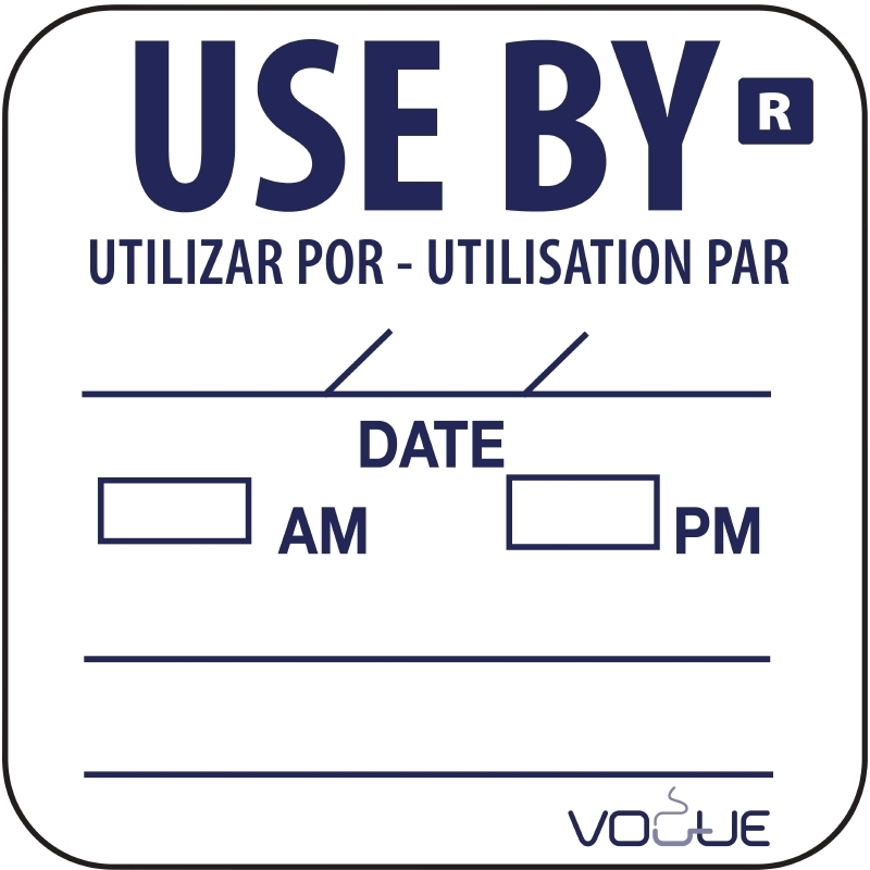 ÉTIQUETTE « À UTILISER JUSQU'AU / USE BY »