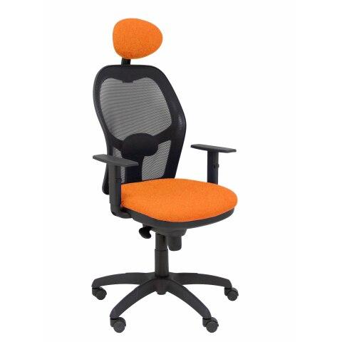 FAUTEUIL DE BUREAU JORQUERA - DOSSIER MAILLE - ORANGE