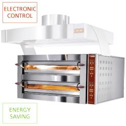 Four électrique professionnel Genius Line PLUS - 2 chambres - 2x6 pizzas ø 350 mm - GDX12/35-LDP-(230/3)_0