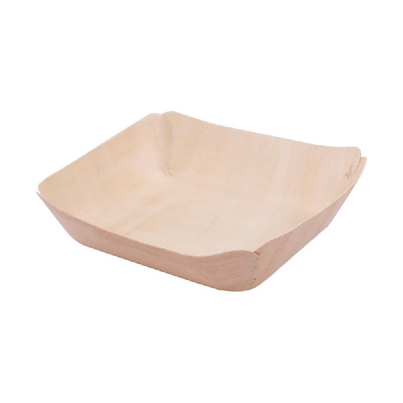 García de Pou 50 Unités - Barquettes Rectangulaires 'Wood'  13X12X3 Cm Naturel Bois - Garcia de Pou - marron 229.02_0