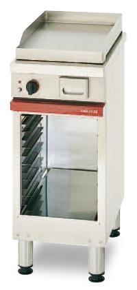 Gril en acier lisse à gaz - CMG 410 SLK - 400x650x900 mm - Surface de cuisson 367x495 mm_0